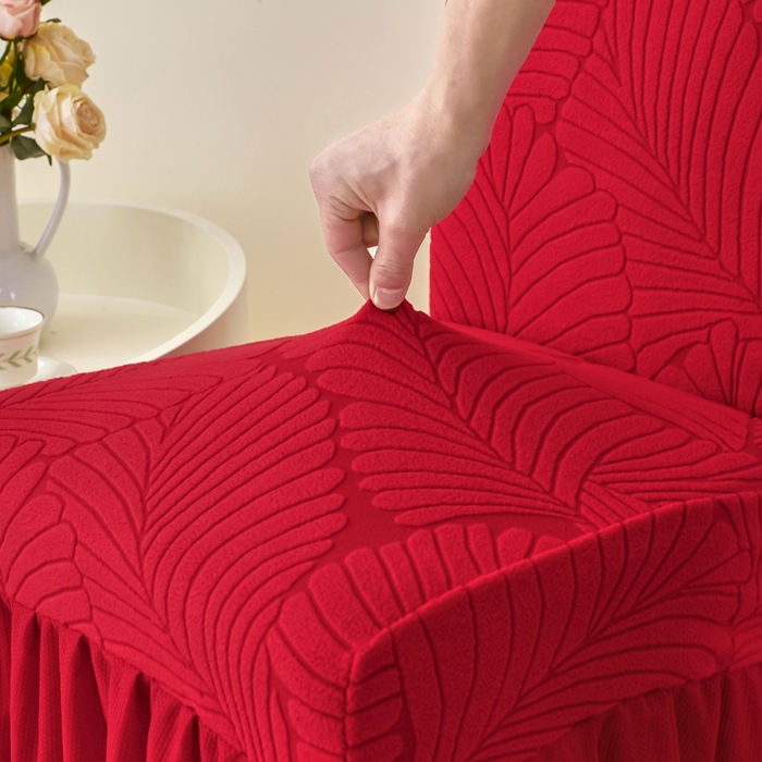 91家纺网 家纺一手货源 找家纺 （总）兴俪韵家纺 2025新款裙边大枫叶椅子套