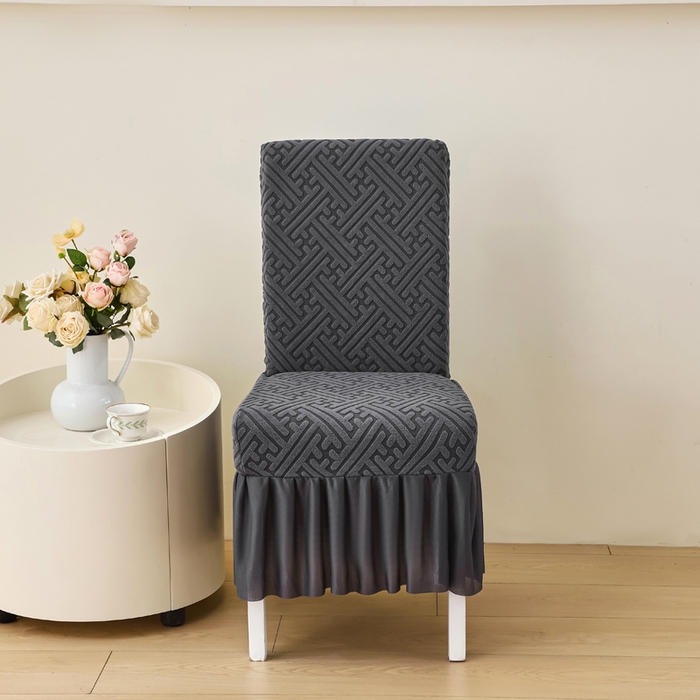 91家纺网 家纺一手货源 找家纺 （总）兴俪韵家纺 2025新款裙边非字格椅子套