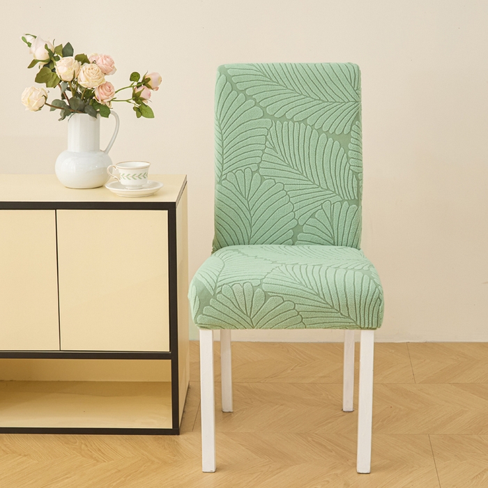 兴俪韵家纺 2025新款全包大枫叶椅子套 大枫叶-薄荷绿