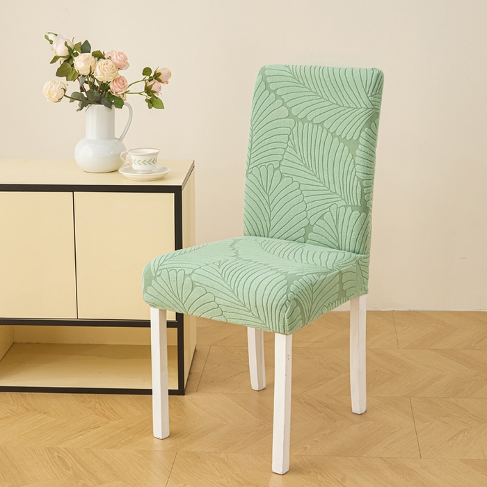 91家纺网 家纺一手货源 找家纺 兴俪韵家纺 2025新款全包大枫叶椅子套 大枫叶-薄荷绿