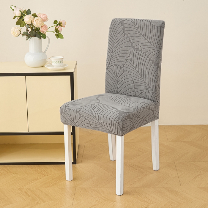 91家纺网 家纺一手货源 找家纺 兴俪韵家纺 2025新款全包大枫叶椅子套 大枫叶-浅灰