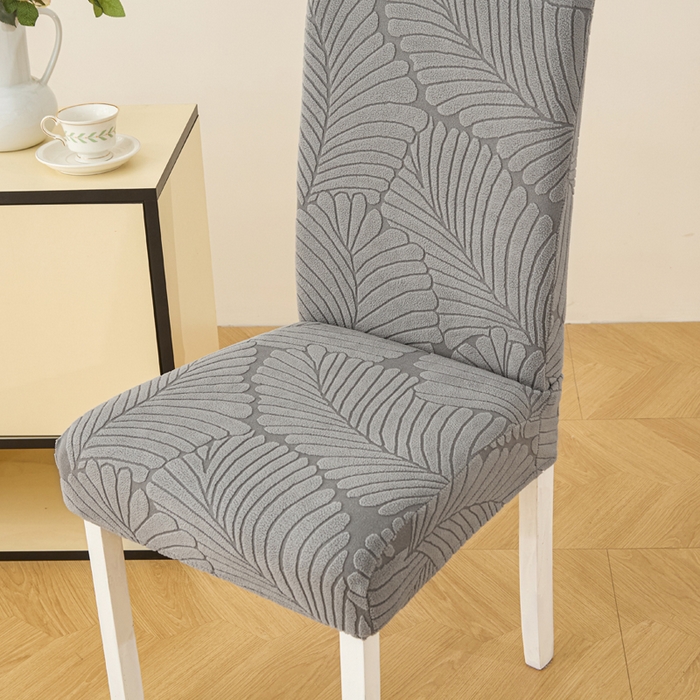 91家纺网 家纺一手货源 找家纺 兴俪韵家纺 2025新款全包大枫叶椅子套 大枫叶-浅灰