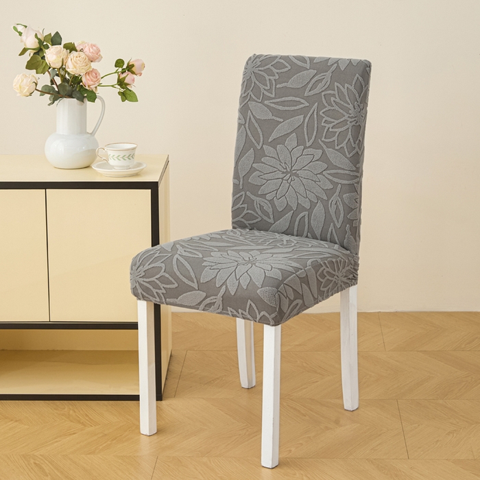 91家纺网 家纺一手货源 找家纺 兴俪韵家纺 2025新款全包太阳花椅子套 太阳花-浅灰