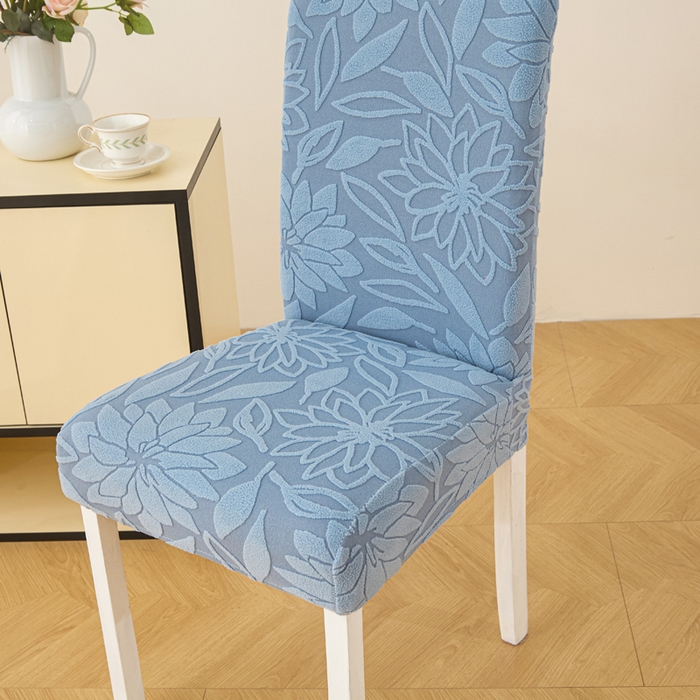 91家纺网 家纺一手货源 找家纺 兴俪韵家纺 2025新款全包太阳花椅子套 太阳花-天空蓝