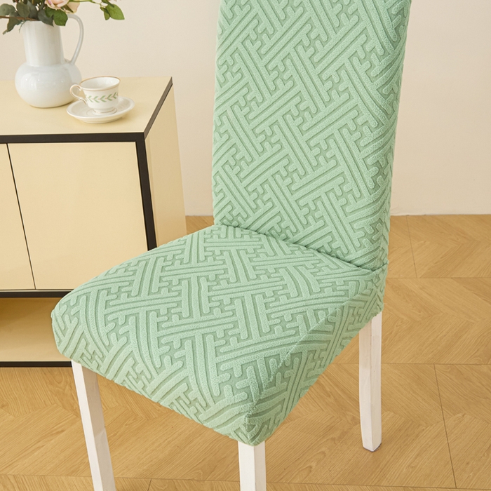 91家纺网 家纺一手货源 找家纺 兴俪韵家纺 2025新款全包非字格椅子套 非字格-薄荷绿