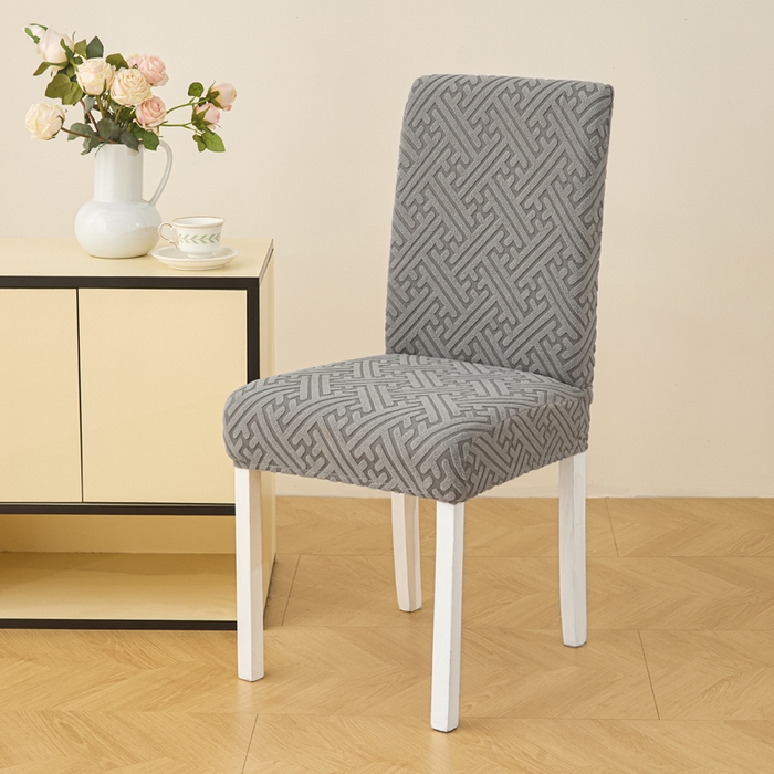 91家纺网 家纺一手货源 找家纺 兴俪韵家纺 2025新款全包非字格椅子套 非字格-浅灰