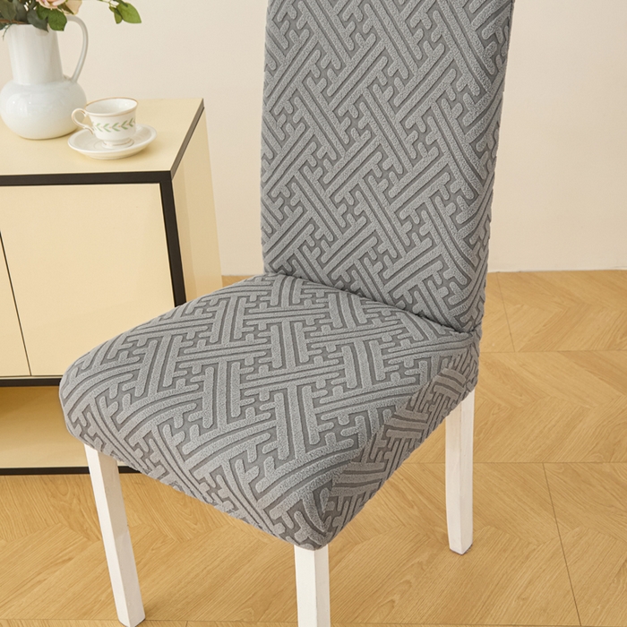 91家纺网 家纺一手货源 找家纺 兴俪韵家纺 2025新款全包非字格椅子套 非字格-浅灰