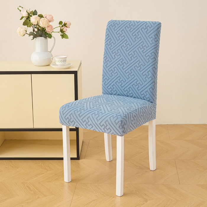 91家纺网 家纺一手货源 找家纺 兴俪韵家纺 2025新款全包非字格椅子套 非字格-天空蓝