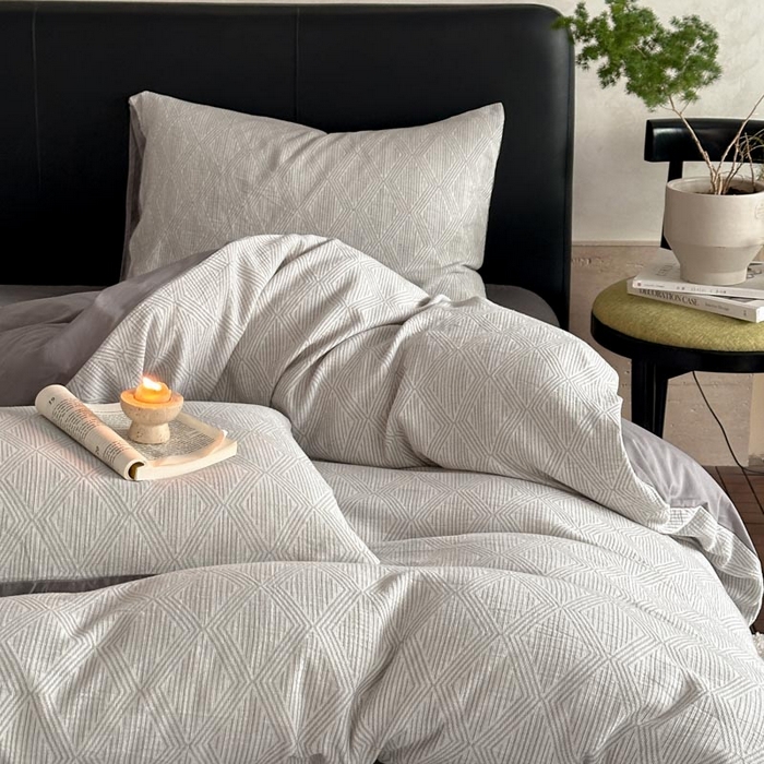 91家纺网 家纺一手货源 找家纺 （总）ab家纺 2026新款全棉纯棉三层纱提花四件套