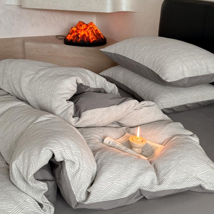 91家纺网 家纺一手货源 找家纺 （总）ab家纺 2026新款全棉纯棉三层纱提花四件套