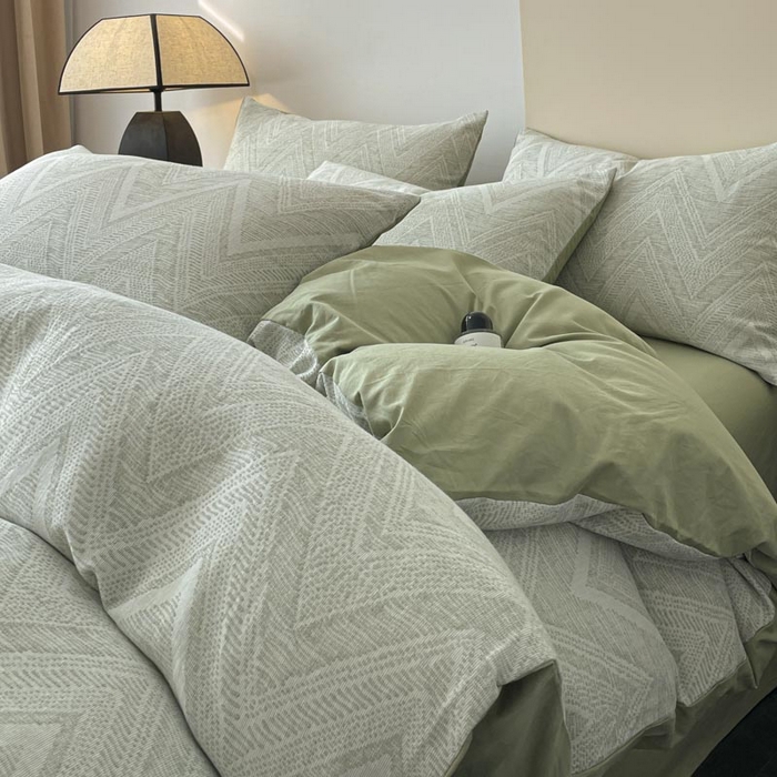 91家纺网 家纺一手货源 找家纺 （总）ab家纺 2026新款全棉纯棉三层纱提花四件套