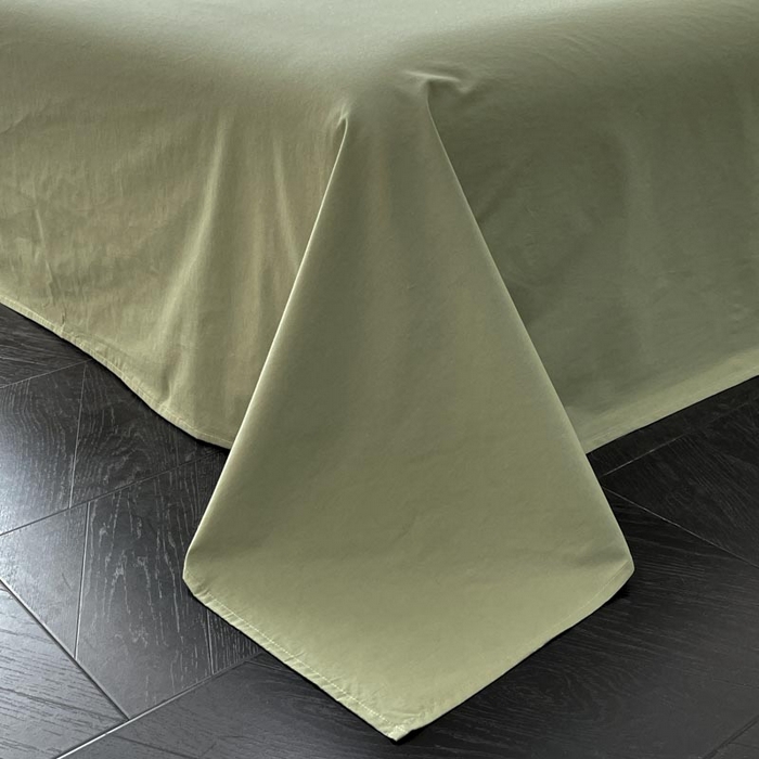 91家纺网 家纺一手货源 找家纺 ab家纺 2026新款全棉纯棉三层纱提花四件套 暖阳-浅绿