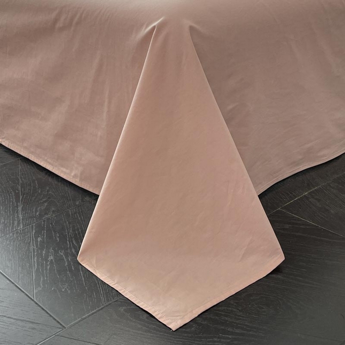 91家纺网 家纺一手货源 找家纺 ab家纺 2026新款全棉纯棉三层纱提花四件套 素影-豆沙