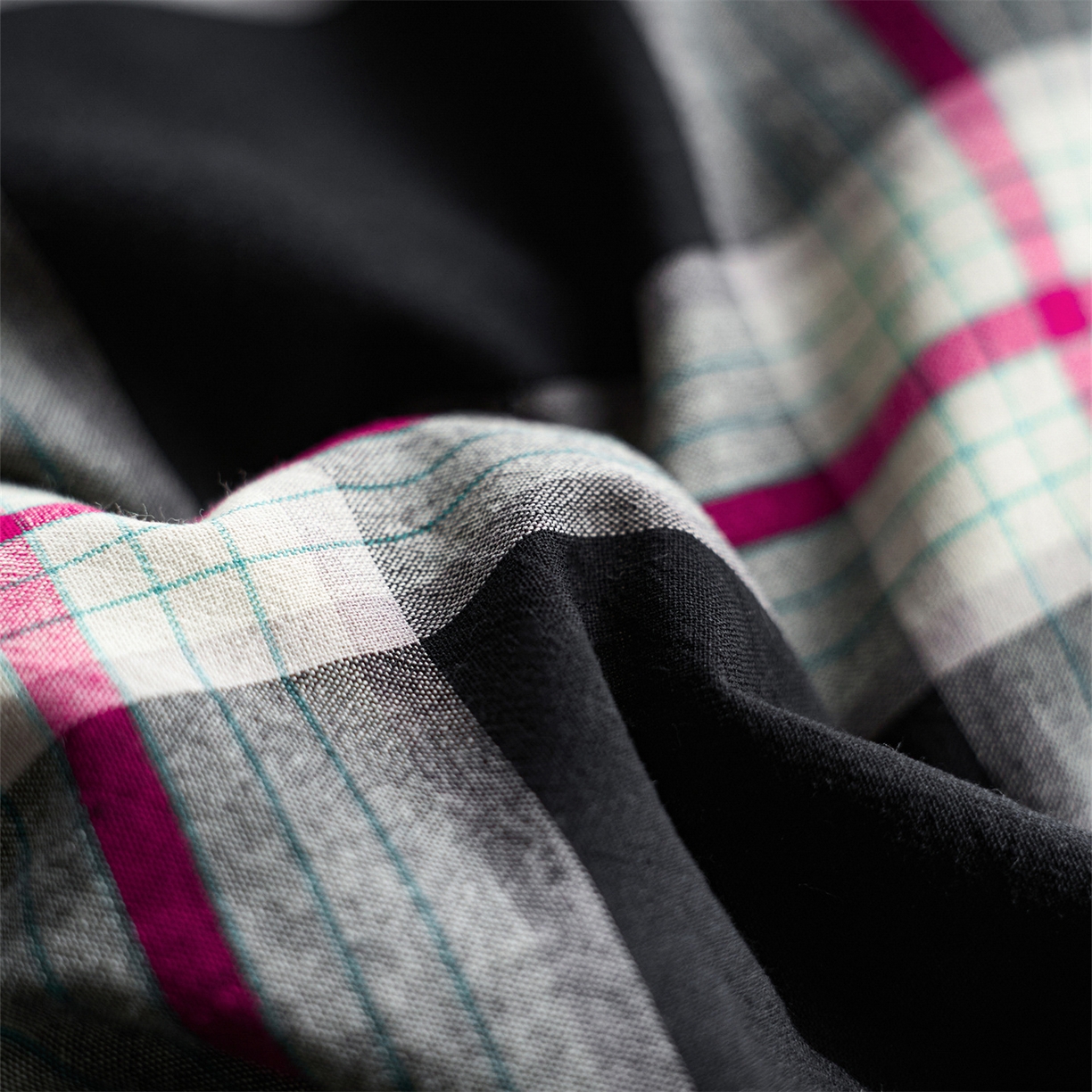 91家纺网 家纺一手货源 找家纺 （总）启程家纺 2026新款纯棉水洗棉复古大格系列多规格纯棉单被套