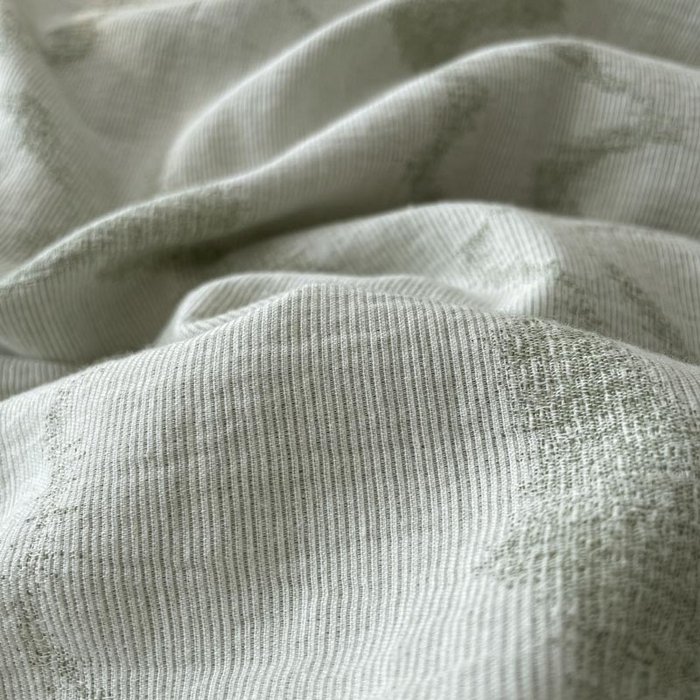 91家纺网 家纺一手货源 找家纺 ab家纺 2026新款全棉纯棉三层纱提花四件套 素影-绿