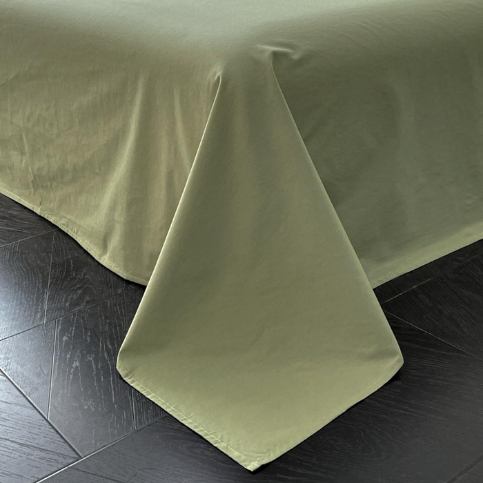 91家纺网 家纺一手货源 找家纺 ab家纺 2026新款全棉纯棉三层纱提花四件套 素影-绿