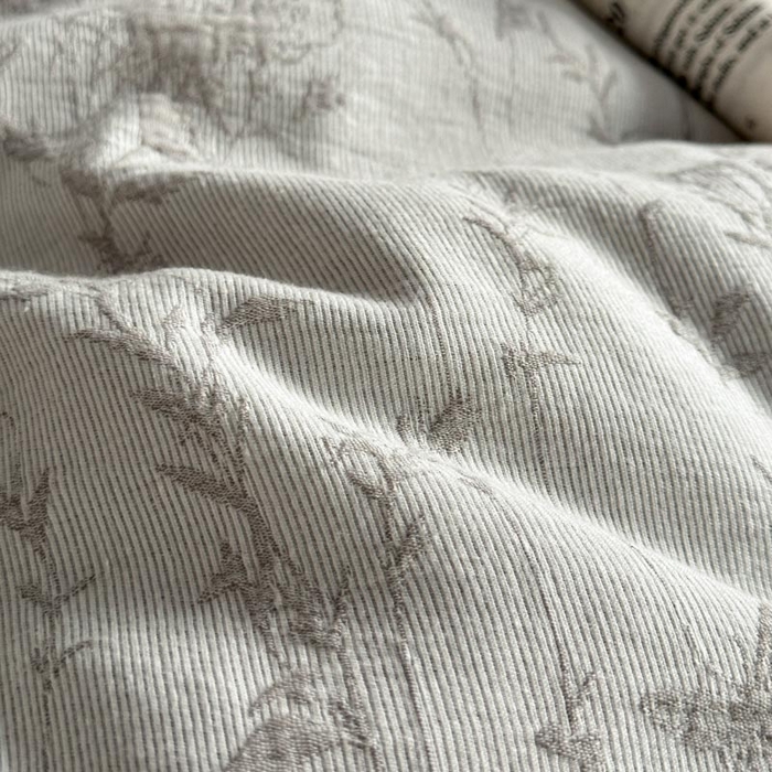 91家纺网 家纺一手货源 找家纺 ab家纺 2026新款全棉纯棉三层纱提花四件套 茵荔-灰