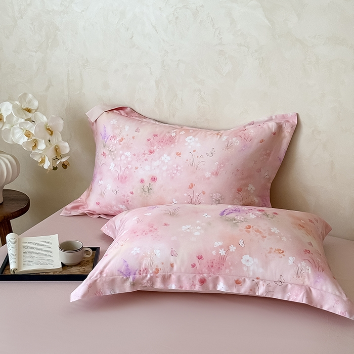 91家纺网 家纺一手货源 找家纺 Mr.pig猪先生水洗棉 2025新款保暖舒适羊毛印花工艺四件套 椿山