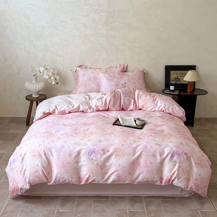 Mr.pig猪先生水洗棉 2025新款保暖舒适羊毛印花工艺四件套 椿山