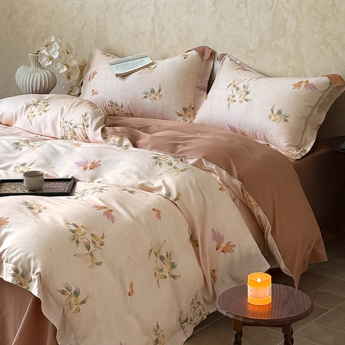 Mr.pig猪先生水洗棉 2025新款羊毛印花工艺宽边四件套 锦鲤栖溪-宽边