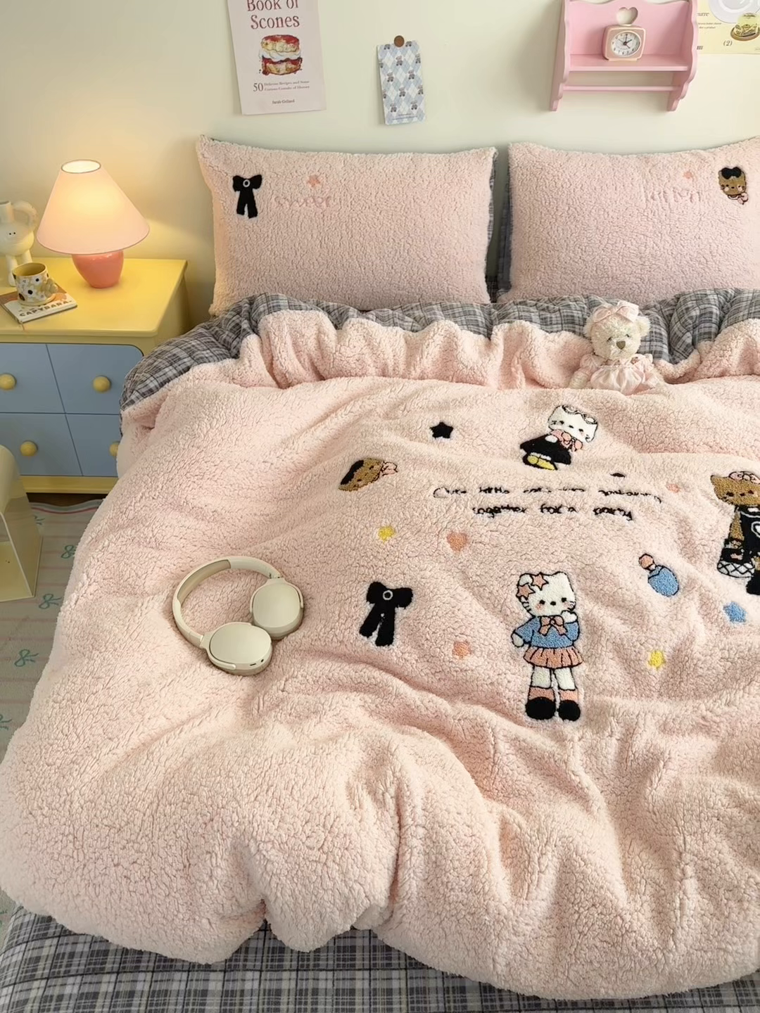 91家纺网 家纺一手货源 找家纺 （总）乐童家纺 2025新款高克重羊羔毛毛巾绣四件套