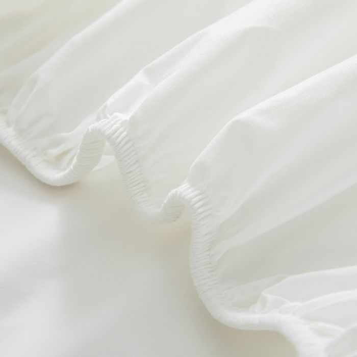 91家纺网 家纺一手货源 找家纺 三悦四季 2026新款纯色亲肤磨毛防水床笠跨境直播爆款床笠三件套外贸可定制任意尺寸 白色