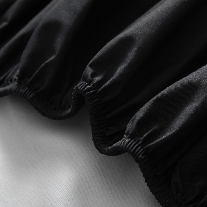 91家纺网 家纺一手货源 找家纺 三悦四季 2026新款纯色亲肤磨毛防水床笠跨境直播爆款床笠三件套外贸可定制任意尺寸 黑色