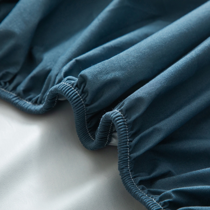 91家纺网 家纺一手货源 找家纺 三悦四季 2026新款纯色亲肤磨毛防水床笠跨境直播爆款床笠三件套外贸可定制任意尺寸 雾霾蓝