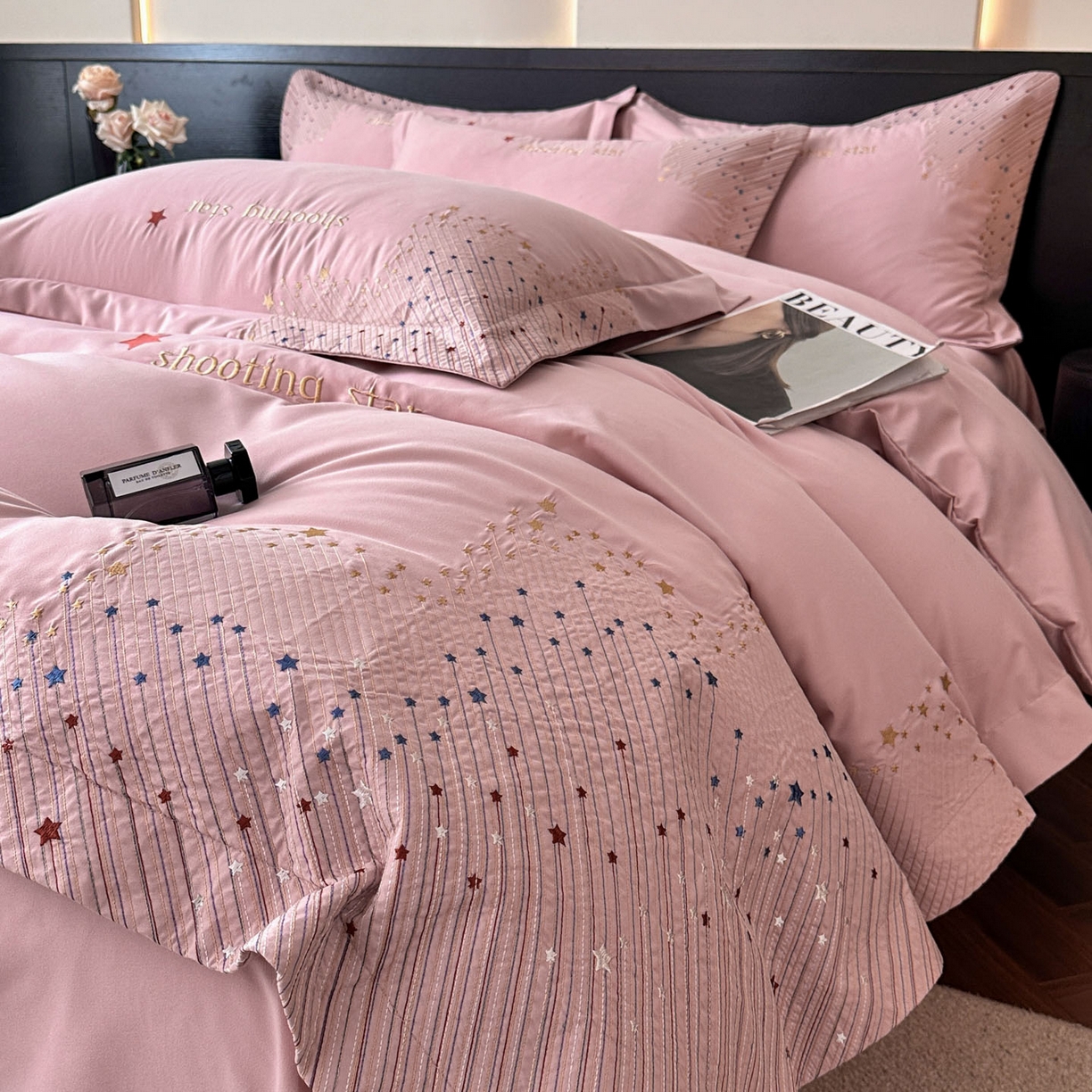 91家纺网 家纺一手货源 找家纺 （总）苏源家居 2026新款轻奢风刺绣亲肤棉磨毛四件套