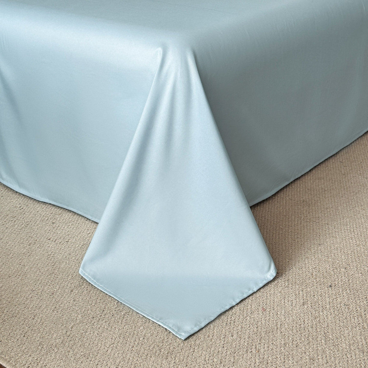 91家纺网 家纺一手货源 找家纺 苏源家居 2026新款轻奢风刺绣亲肤棉磨毛四件套 璀璨-天空蓝