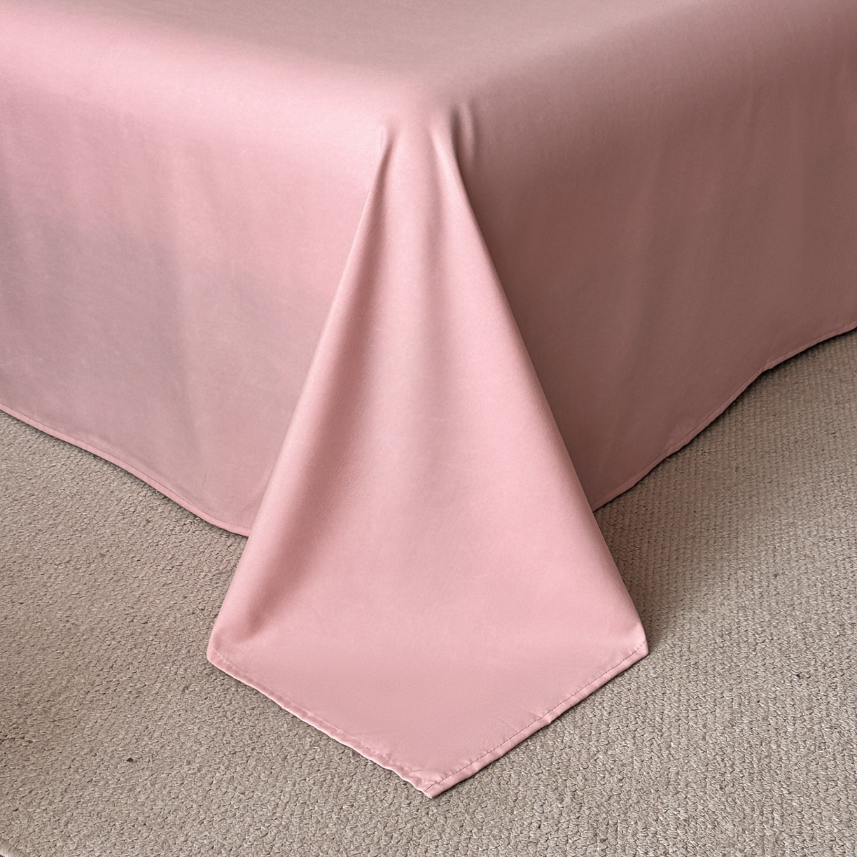 91家纺网 家纺一手货源 找家纺 苏源家居 2026新款轻奢风刺绣亲肤棉磨毛四件套 璀璨-豆沙粉