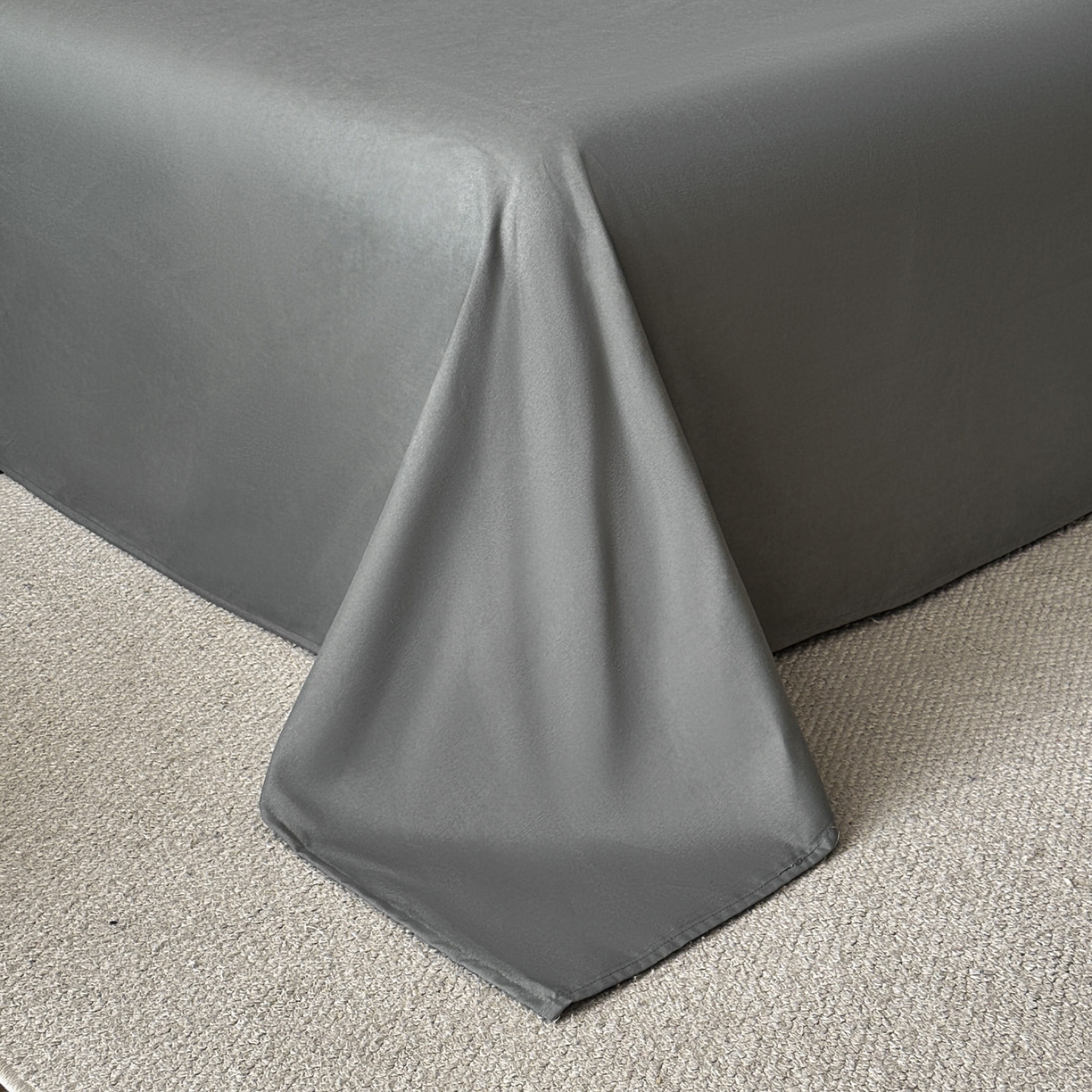 91家纺网 家纺一手货源 找家纺 苏源家居 2026新款轻奢风刺绣亲肤棉磨毛四件套 璀璨-高级灰