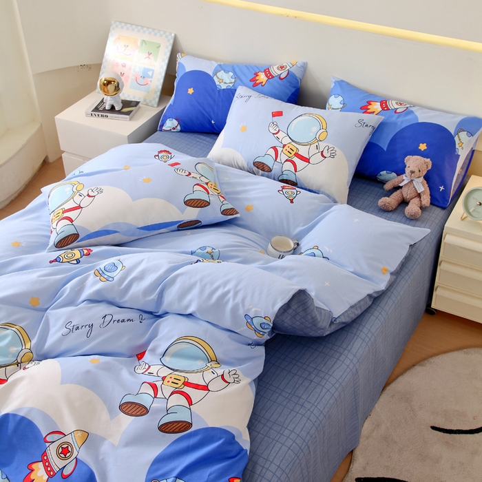 91家纺网 家纺一手货源 找家纺 （总）金鑫汇家纺 2026春夏新款全棉纯棉印花单枕套 枕套单件