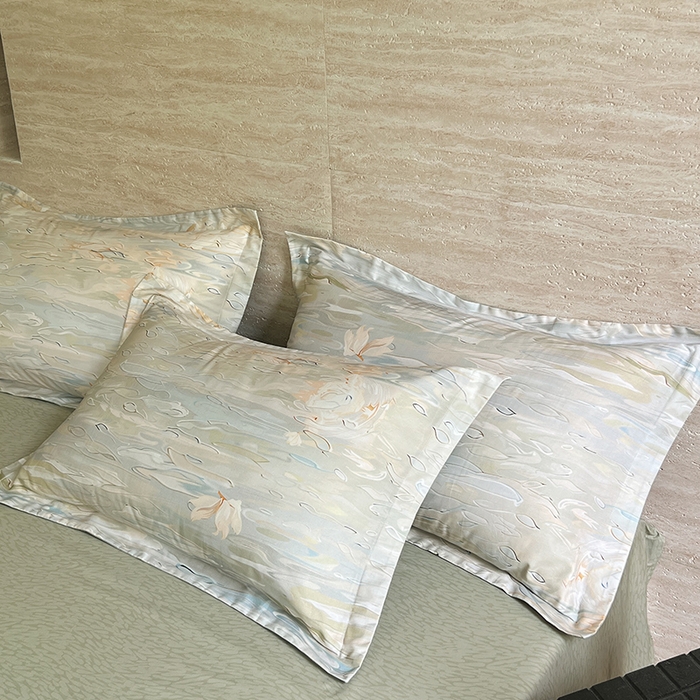 91家纺网 家纺一手货源 找家纺 （总）金鑫汇家纺 2026春夏新款全棉纯棉印花单枕套 枕套单件