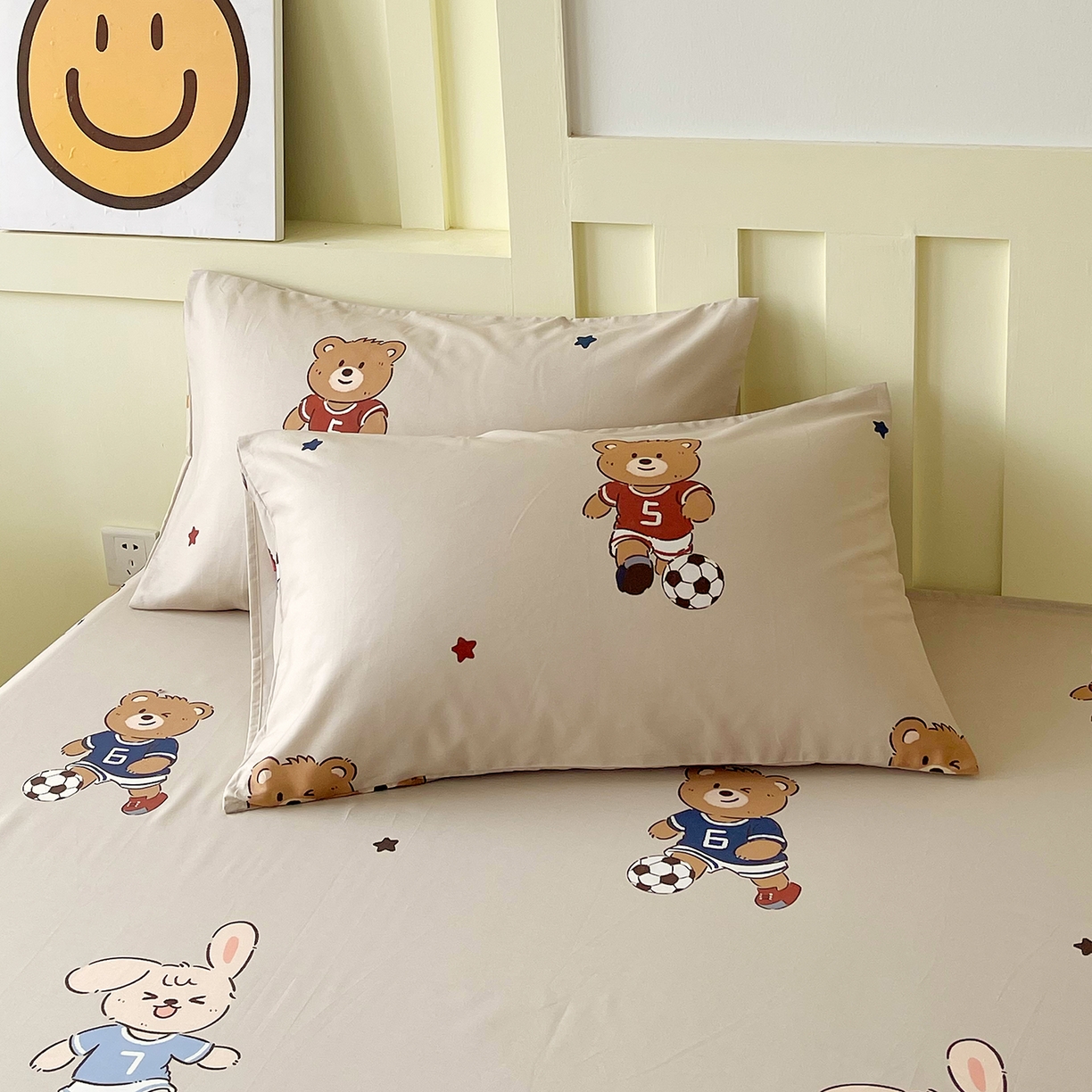 91家纺网 家纺一手货源 找家纺 （总）金鑫汇家纺 2026春夏新款全棉纯棉印花单枕套 枕套单件