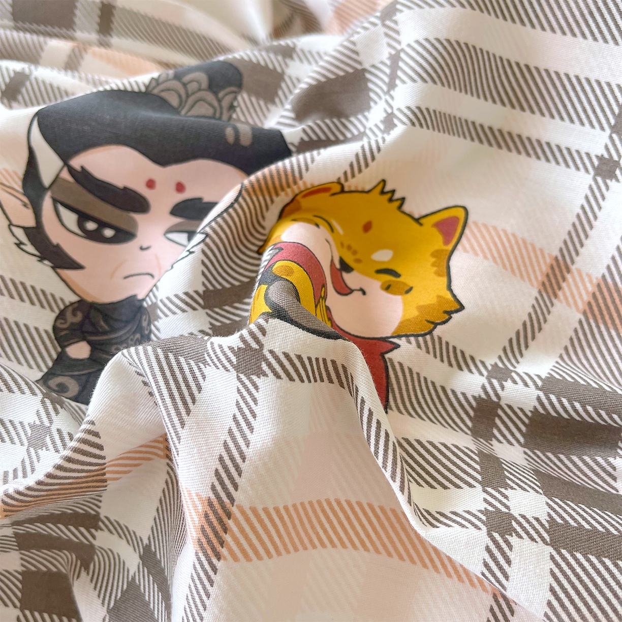 91家纺网 家纺一手货源 找家纺 金鑫汇家纺 2026春夏新款全棉纯棉印花单枕套 枕套单件 无畏申公豹·咖