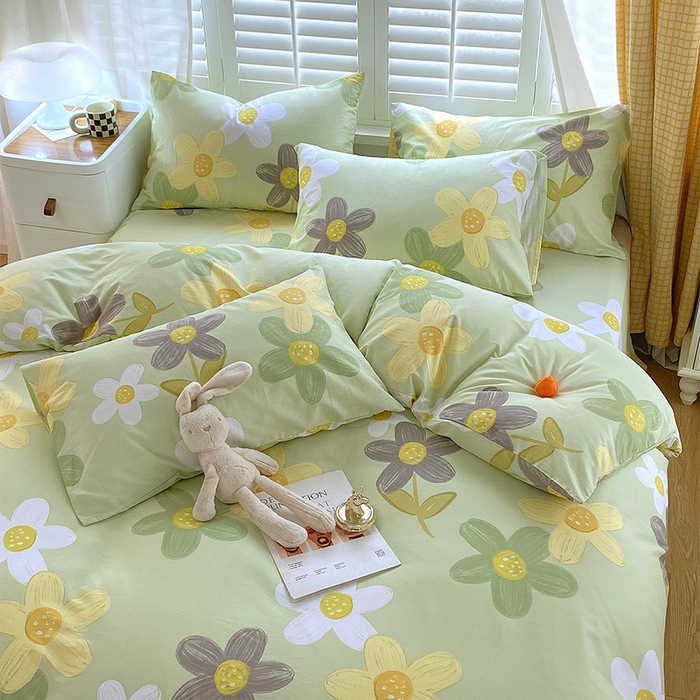 91家纺网 家纺一手货源 找家纺 金鑫汇家纺 2026春夏新款全棉纯棉印花单枕套 枕套单件 五彩缤纷