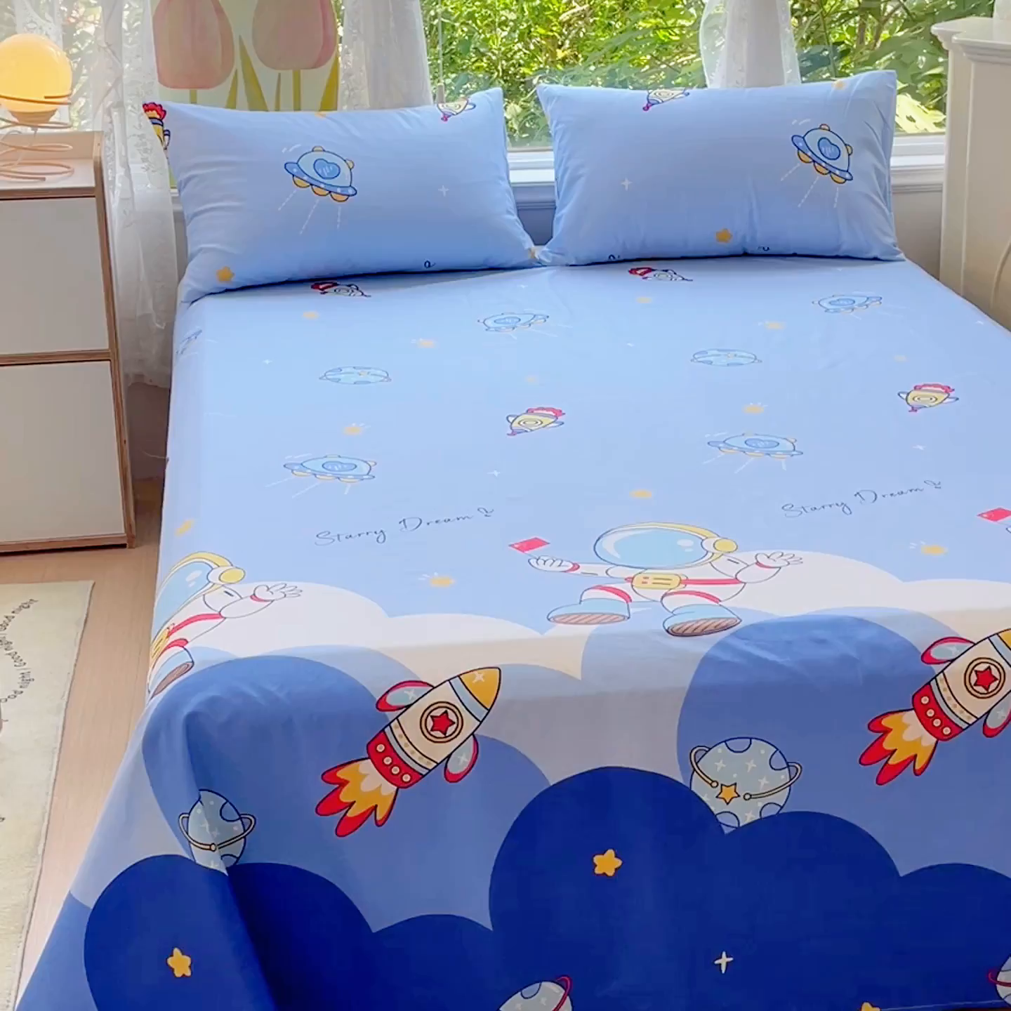 91家纺网 家纺一手货源 找家纺 （总）金鑫汇家纺 2026新款13070全棉单品套件系列-成人床A版单床单