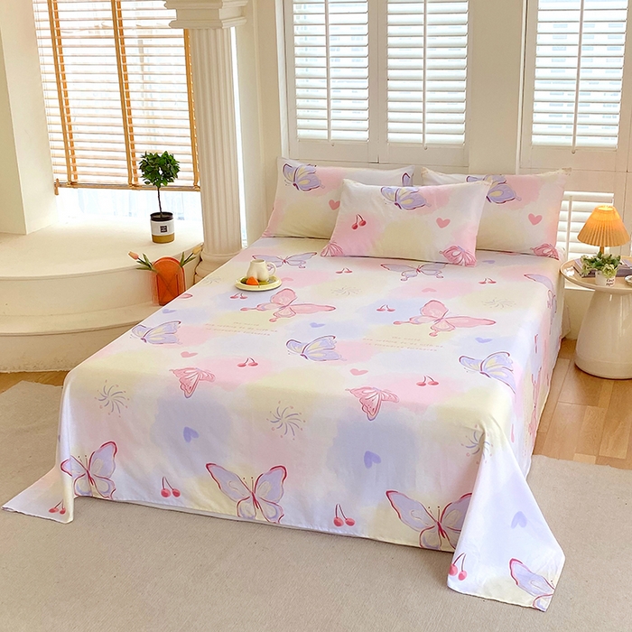 91家纺网 家纺一手货源 找家纺 （总）金鑫汇家纺 2026新款13070全棉单品套件系列-成人床A版单床单