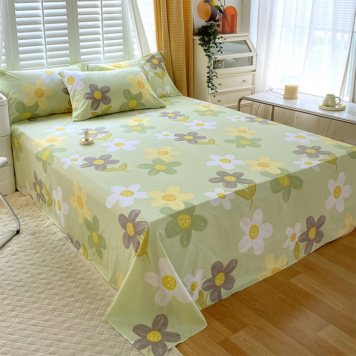 91家纺网 家纺一手货源 找家纺 （总）金鑫汇家纺 2026新款13070全棉单品套件系列-成人床A版单床单