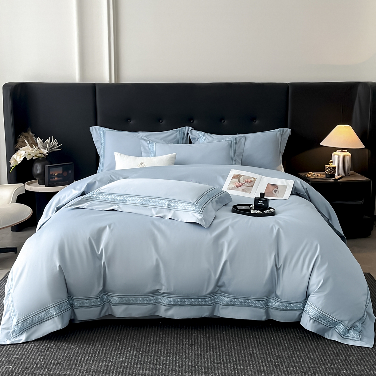 91家纺网 家纺一手货源 找家纺 （总）置顶家纺 2025新款简希亲肤重工刺绣系列四件套