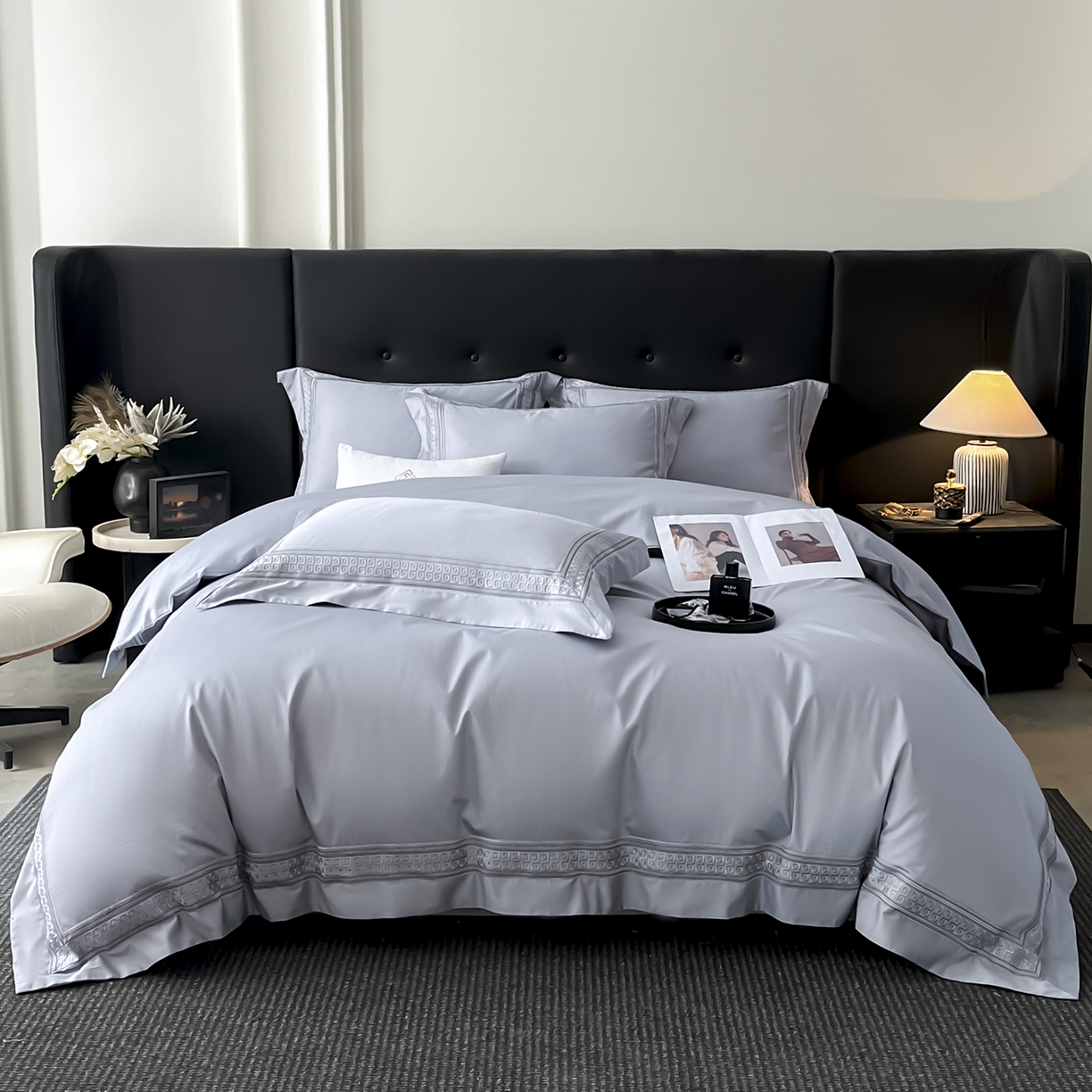 91家纺网 家纺一手货源 找家纺 （总）置顶家纺 2025新款简希亲肤重工刺绣系列四件套