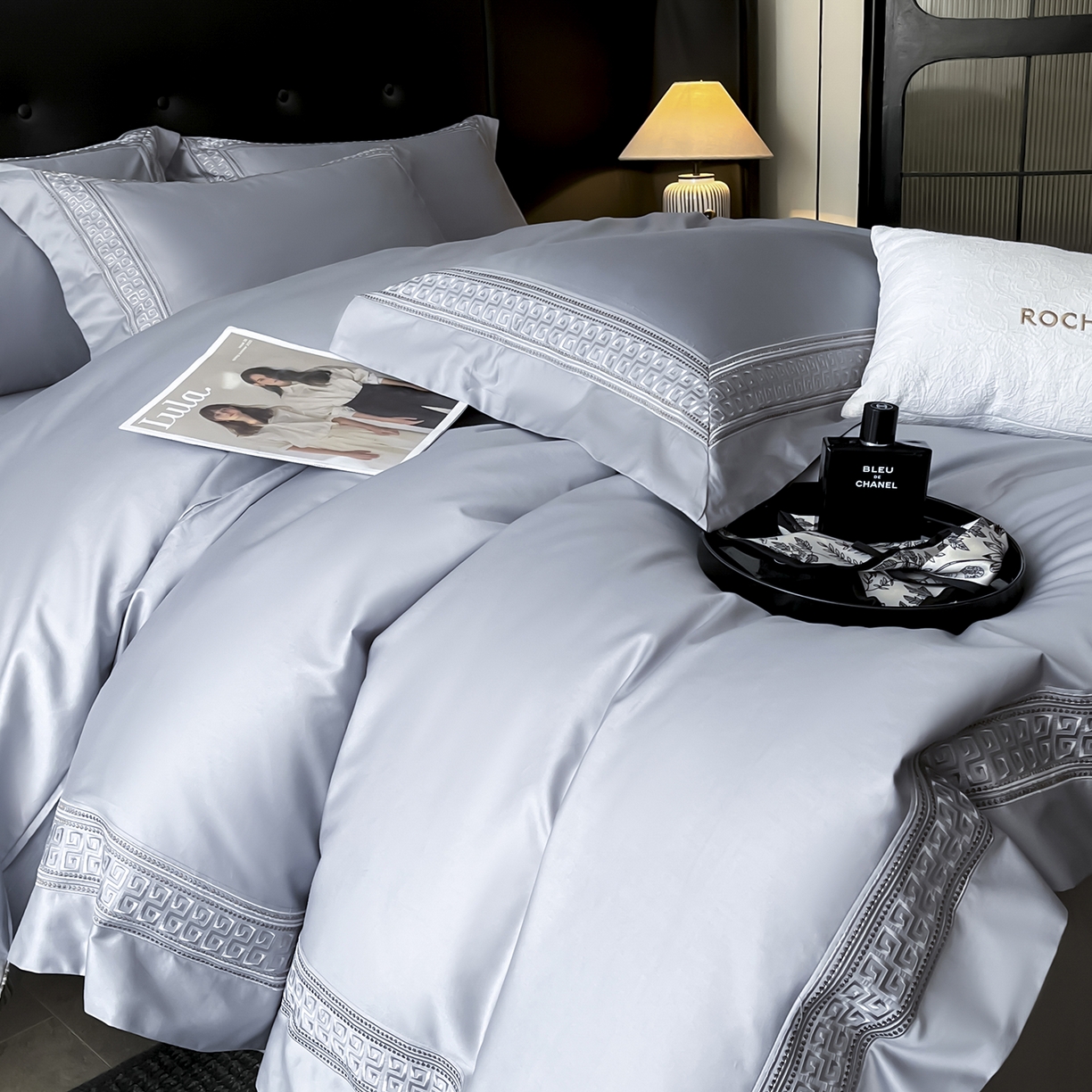 91家纺网 家纺一手货源 找家纺 （总）置顶家纺 2025新款简希亲肤重工刺绣系列四件套