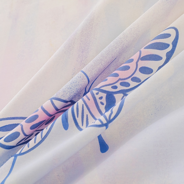 91家纺网 家纺一手货源 找家纺 金鑫汇家纺 2026新款13070全棉单品套件系列-成人床A版单床单 梦蝶