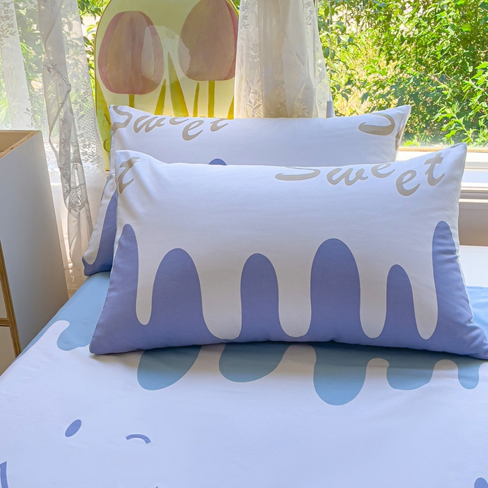 91家纺网 家纺一手货源 找家纺 金鑫汇家纺 2026新款13070全棉单品套件系列-成人床A版单床单 奶油粉