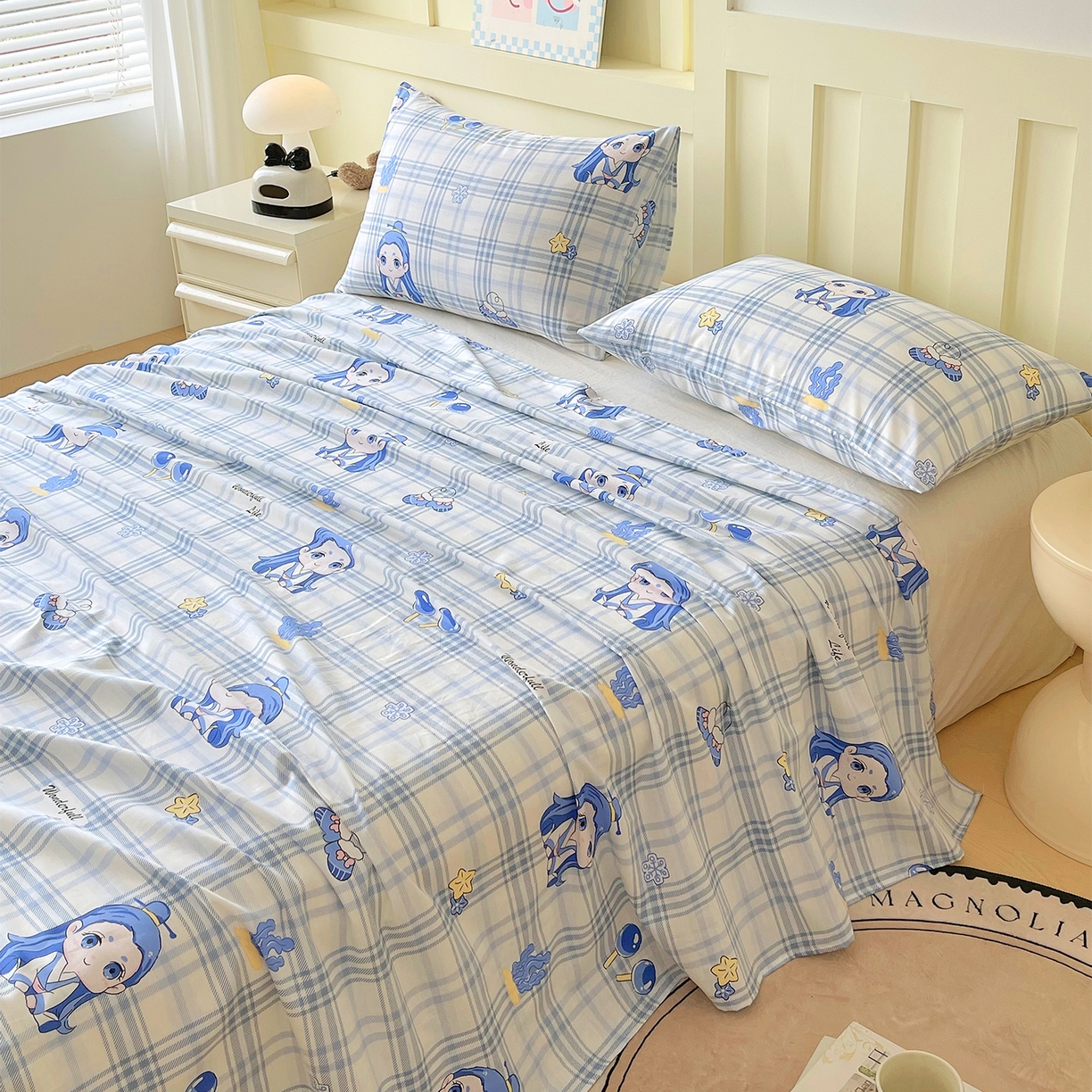 91家纺网 家纺一手货源 找家纺 金鑫汇家纺 2026新款13070全棉单品套件系列-成人床A版单床单 谦逊敖丙