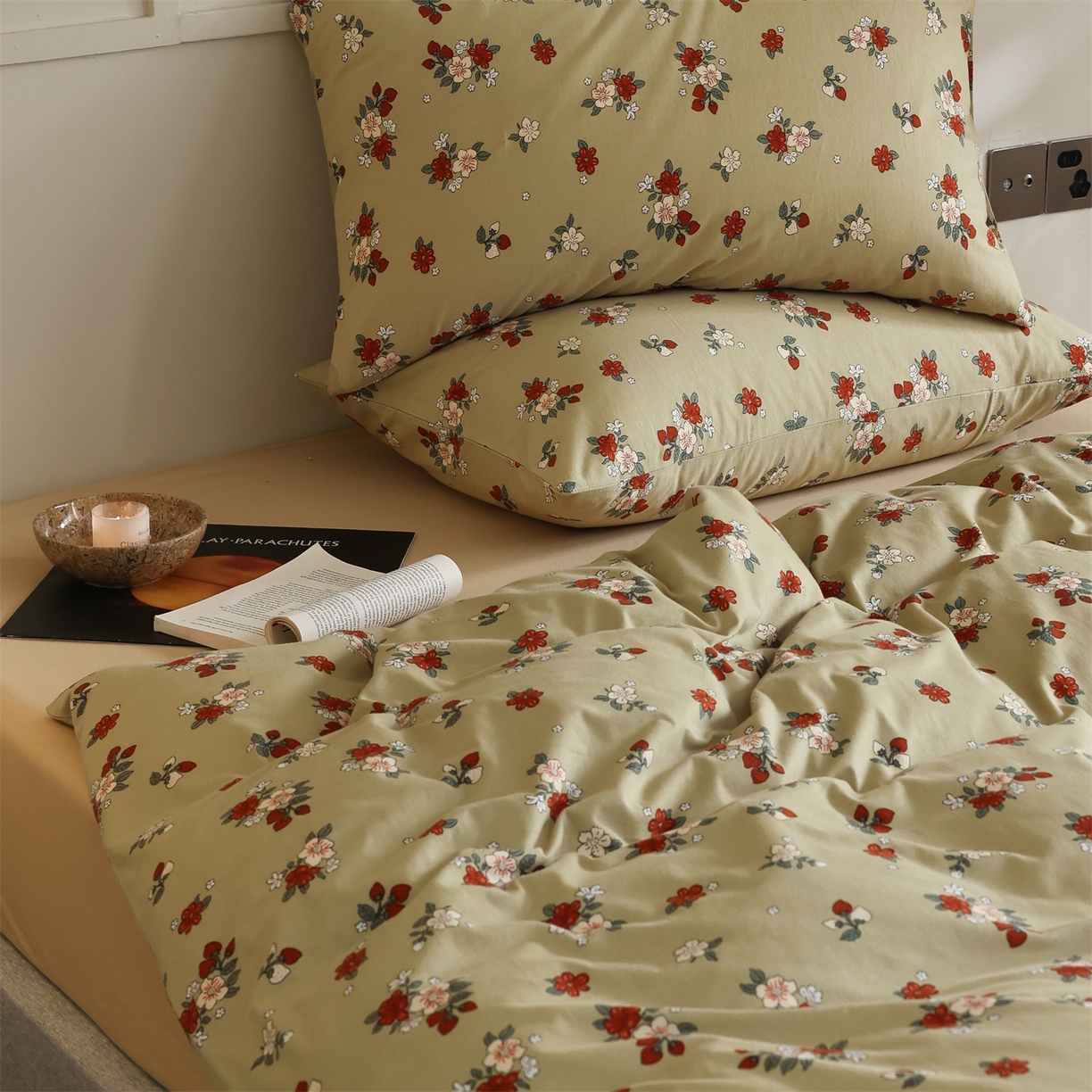 91家纺网 家纺一手货源 找家纺 爱丽丝 2026新款全棉针织四件套 小欢喜