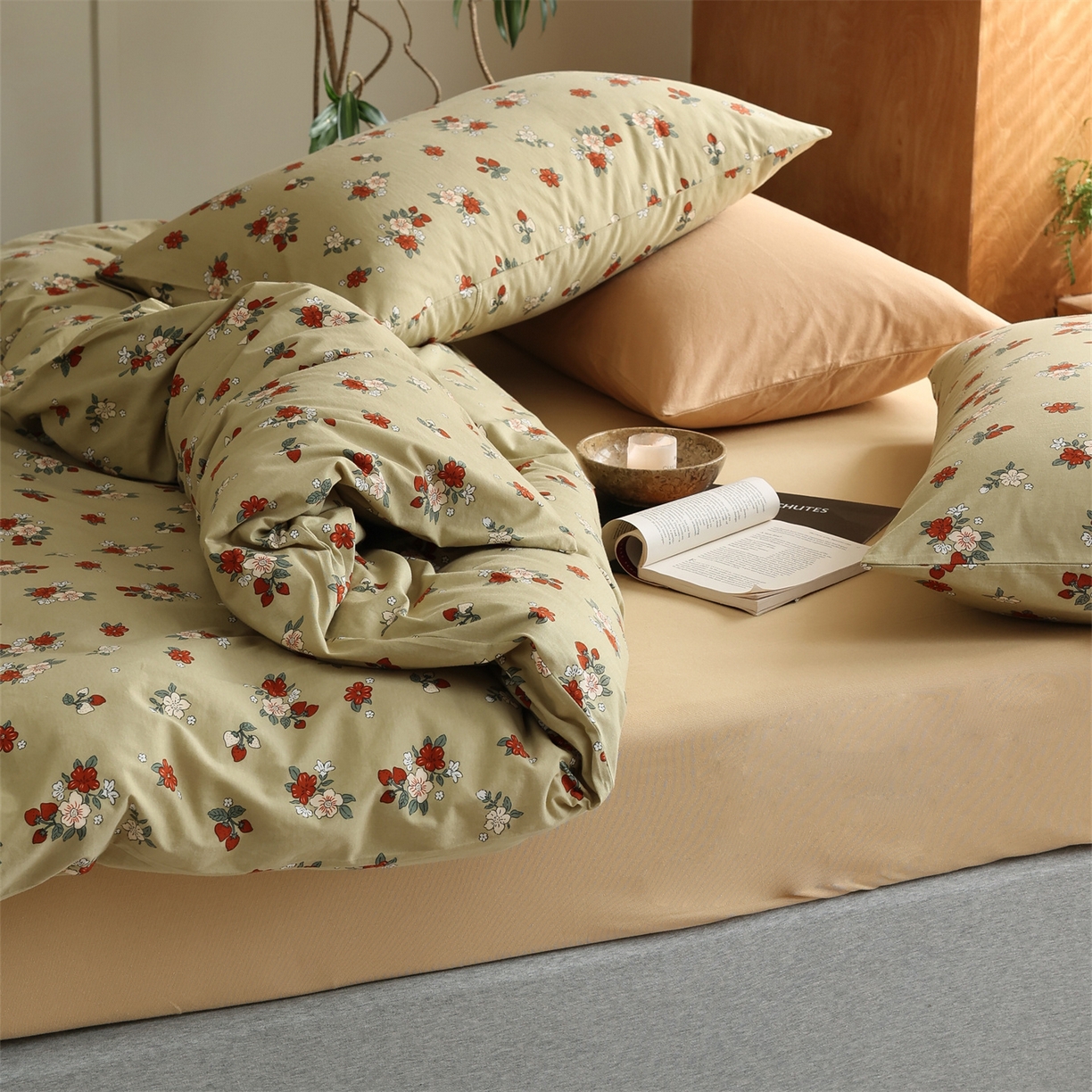 91家纺网 家纺一手货源 找家纺 爱丽丝 2026新款全棉针织四件套 小欢喜