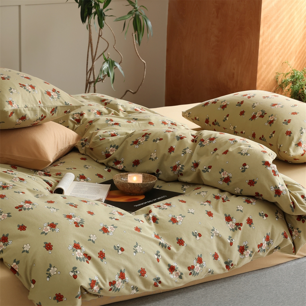 91家纺网 家纺一手货源 找家纺 爱丽丝 2026新款全棉针织四件套 小欢喜