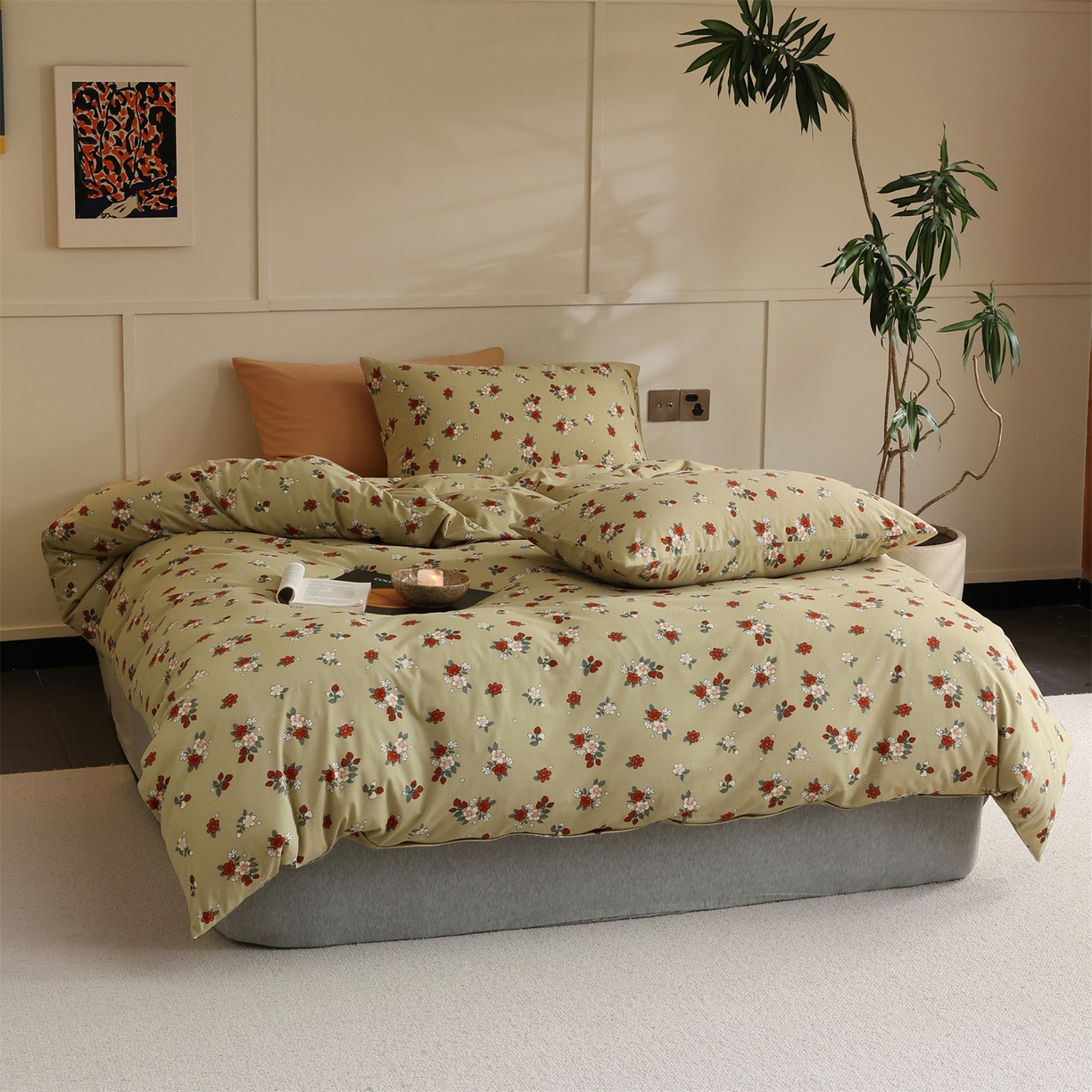 91家纺网 家纺一手货源 找家纺 爱丽丝 2026新款全棉针织四件套 小欢喜